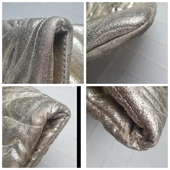 Antonio Melani Gold Metallic Textured‎ Clutch #6 - Picture 14 of 14